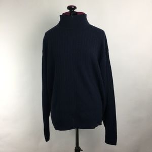 VTG 90s Pendleton Sweater - Dark Blue Lambswool XL